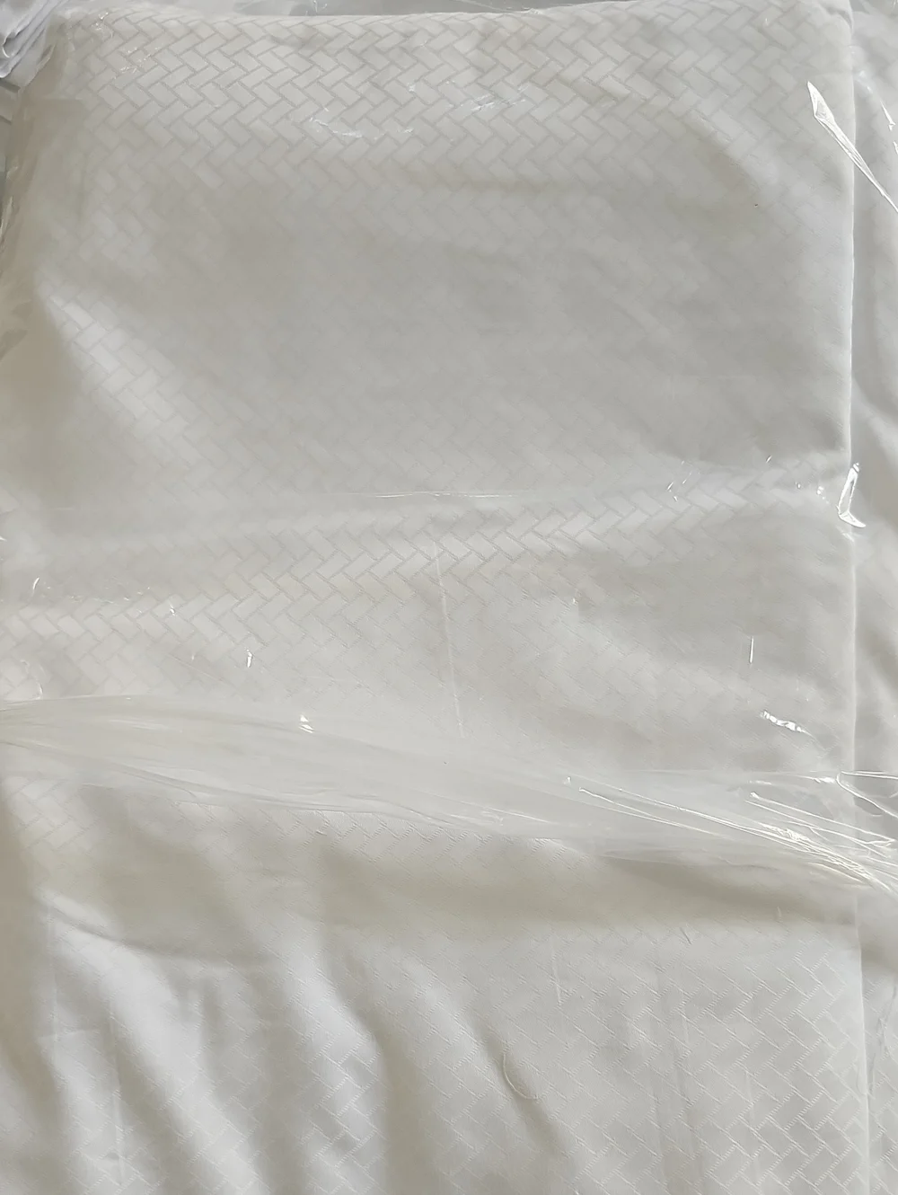 Textured White Home Bedding Duvet Cover - Crisp White Finish